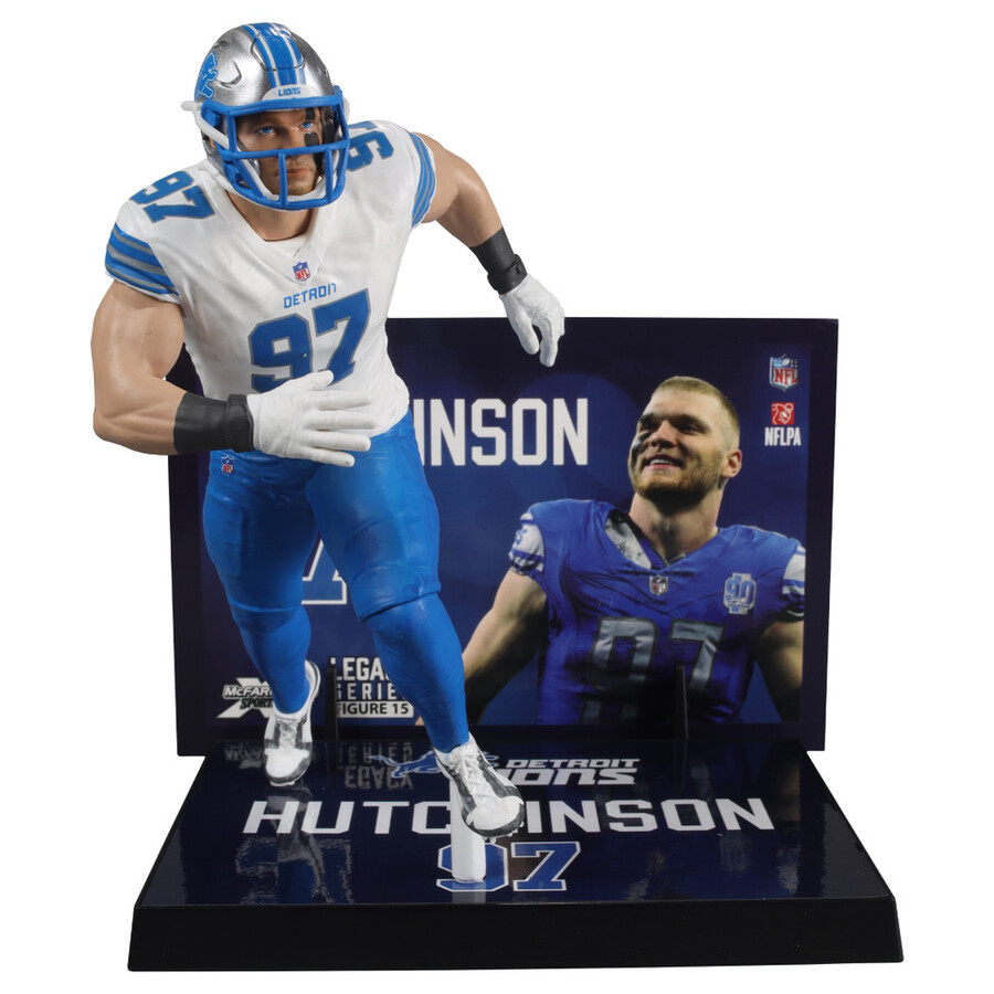 aidan hutchinson detroit lions nfl bundle 2 regular and platinum chase 7 figures mcfarlanes sportspicks