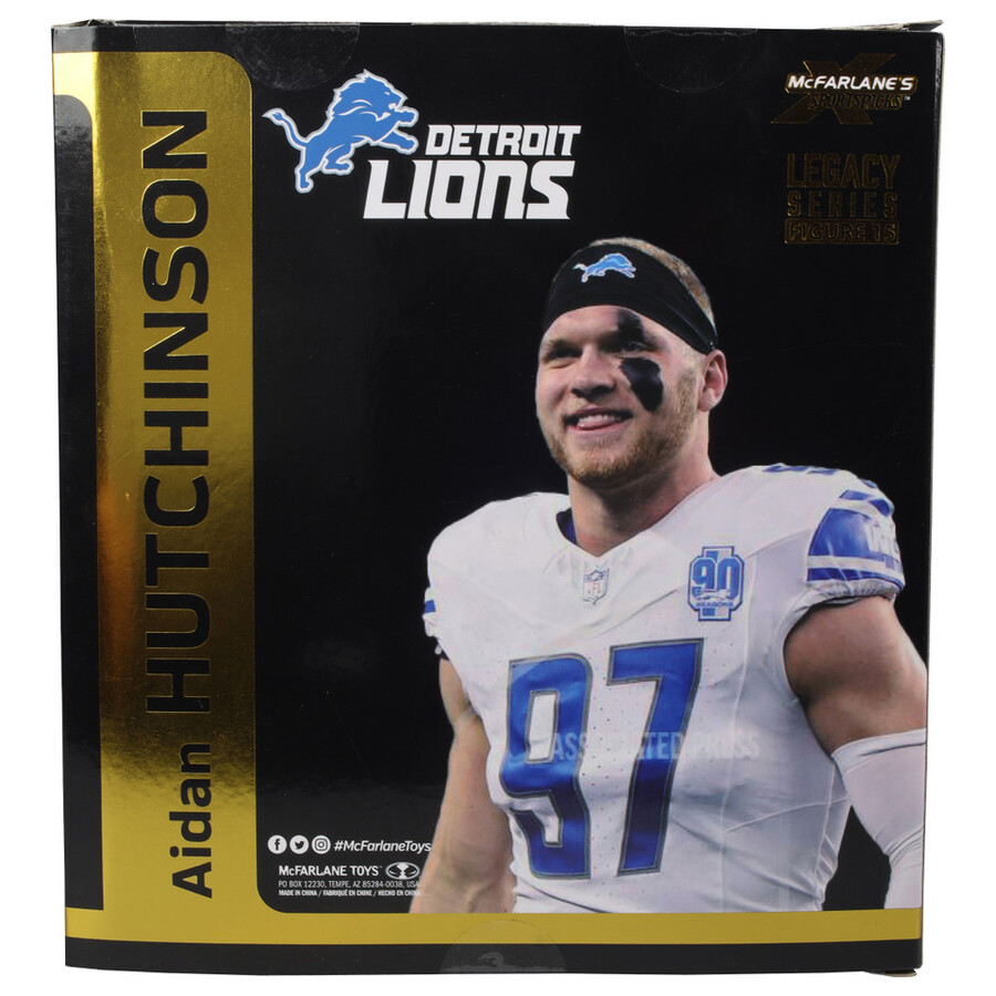 aidan hutchinson walternative jersey detroit lions gold label nfl 7 figure mcfarlanes sportspicks