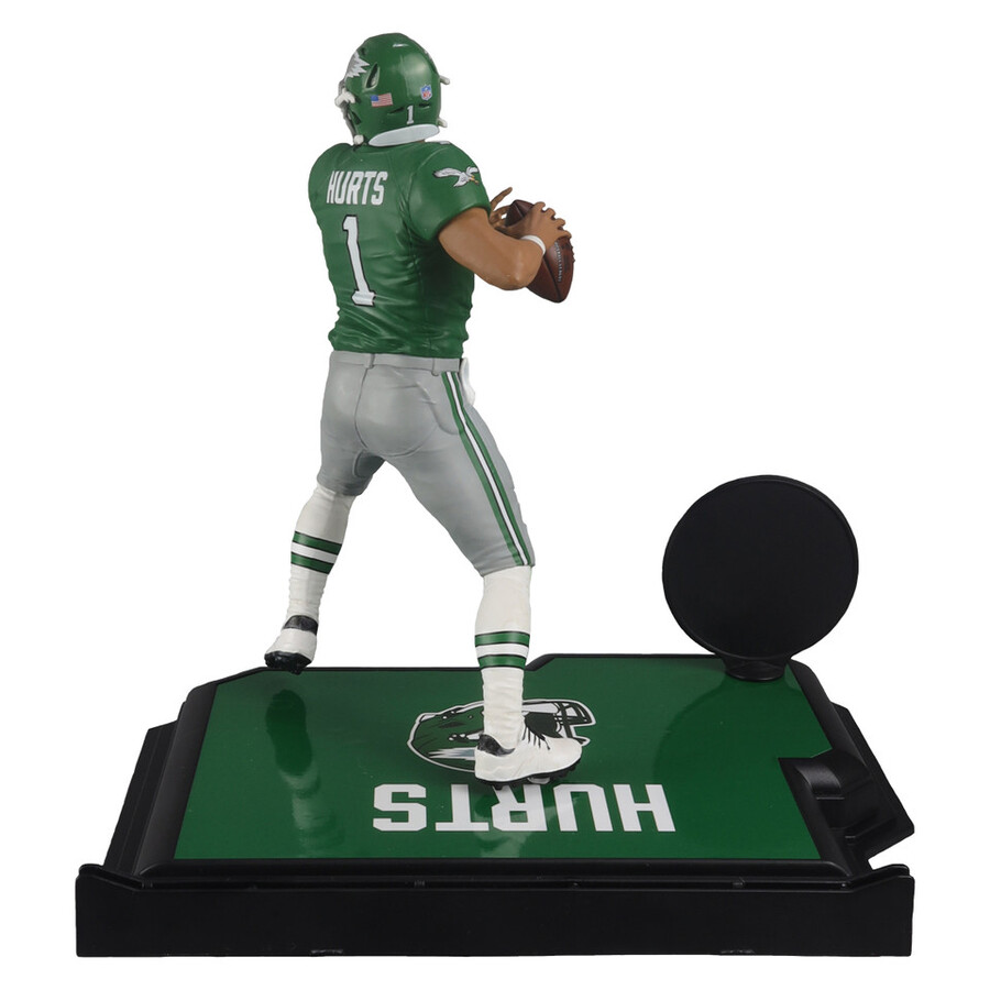 jalen hurts wkelly green jersey philadelphia eagles gold label nfl 7 figure mcfarlanes sportspicks mcfarlane toys store exclusive