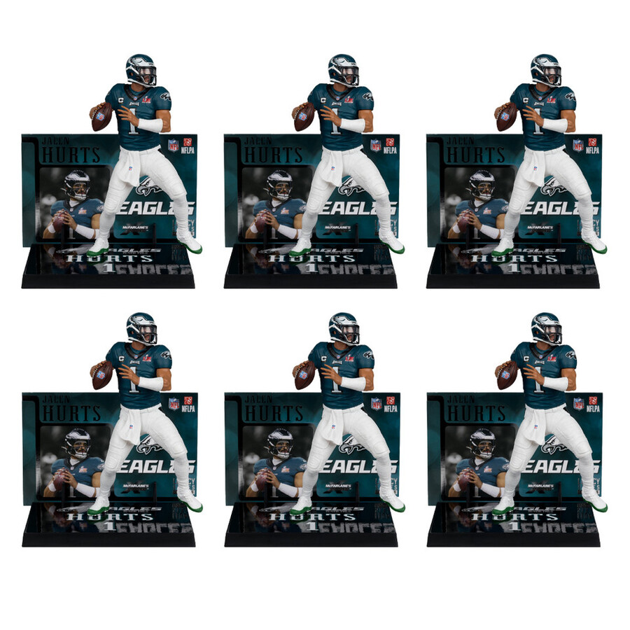 jalen hurts super bowl edition philadelphia eagles nfl factory sealed case 6