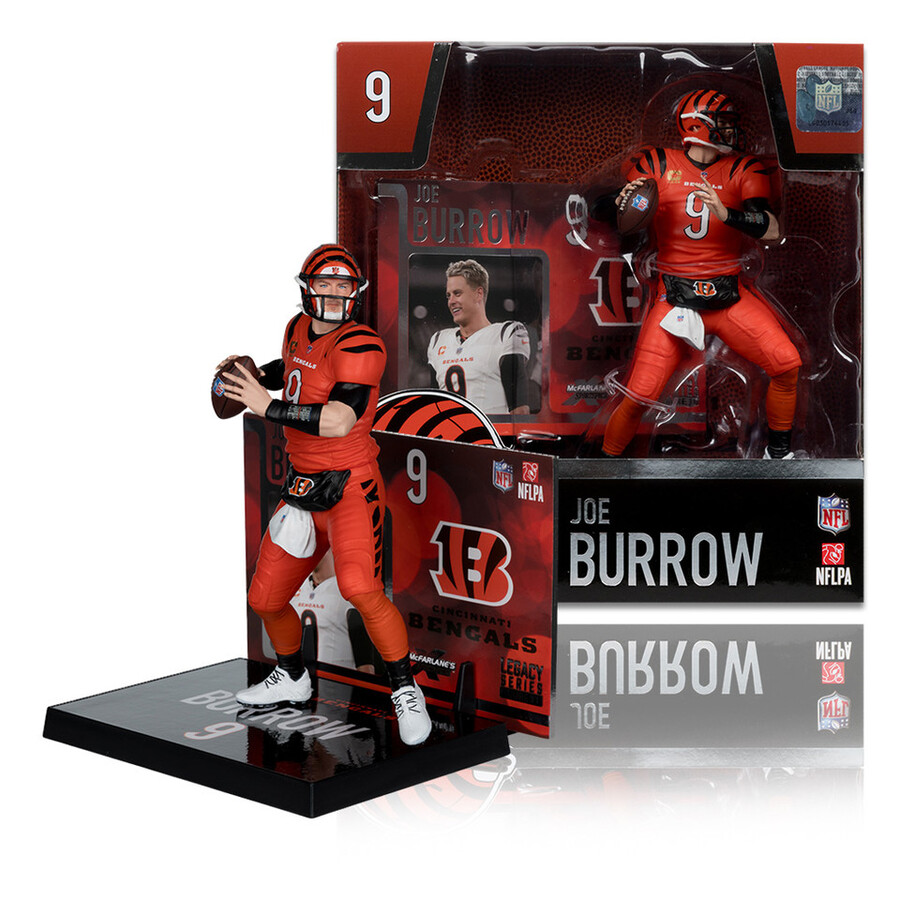 joe burrow walternate jersey cincinnati bengals nfl 7 figure mcfarlanes sportspicks