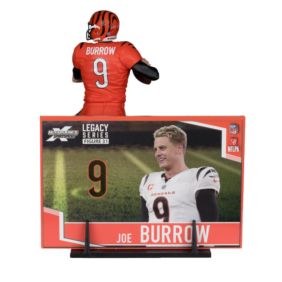 joe burrow walternate jersey cincinnati bengals nfl 7 figure mcfarlanes sportspicks
