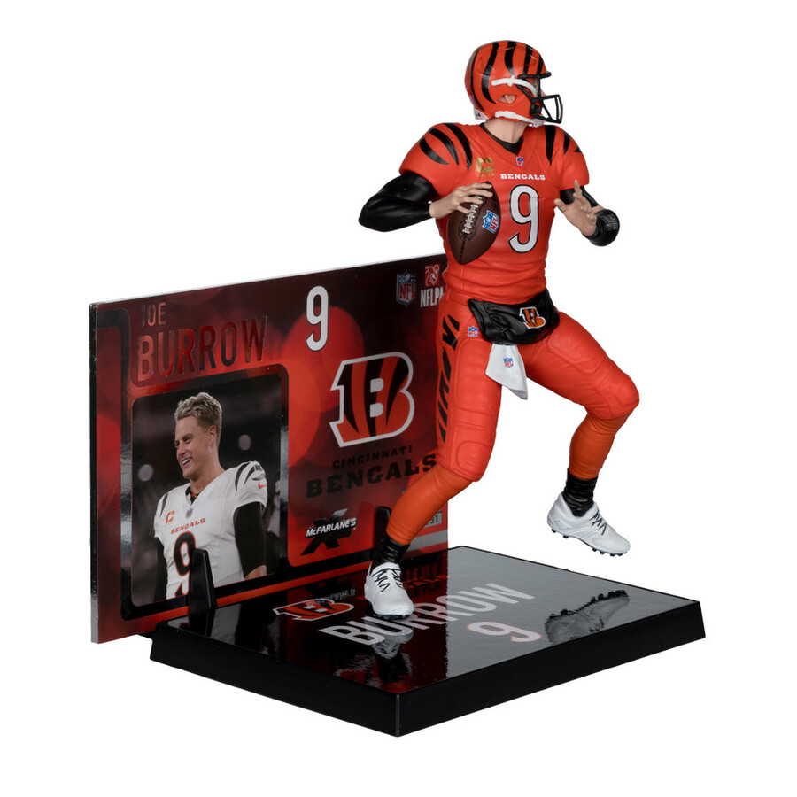 joe burrow walternate jersey cincinnati bengals nfl 7 figure mcfarlanes sportspicks