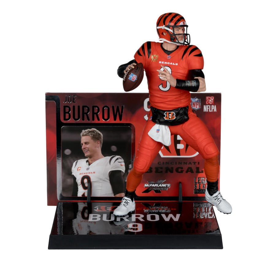 joe burrow walternate jersey cincinnati bengals nfl 7 figure mcfarlanes sportspicks