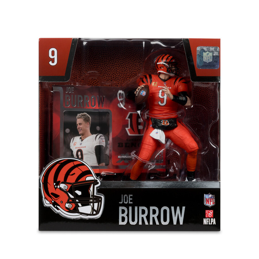 joe burrow walternate jersey cincinnati bengals nfl 7 figure mcfarlanes sportspicks