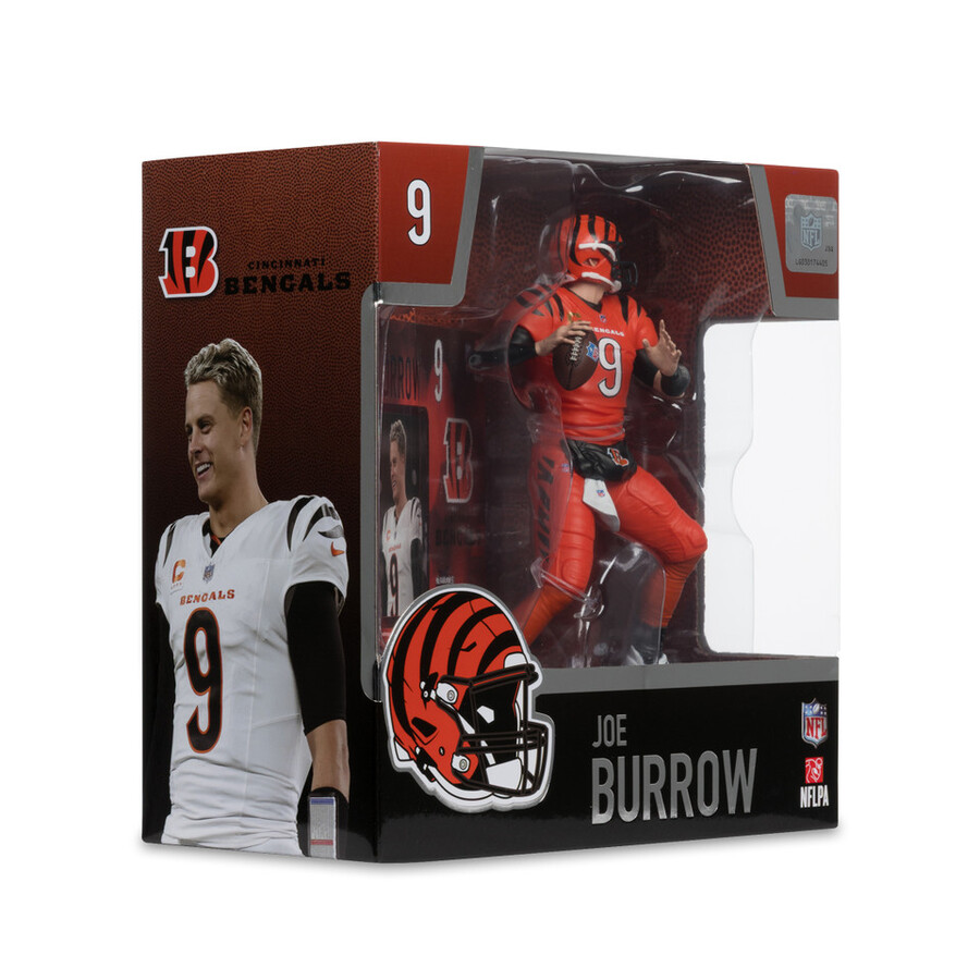 joe burrow walternate jersey cincinnati bengals nfl 7 figure mcfarlanes sportspicks
