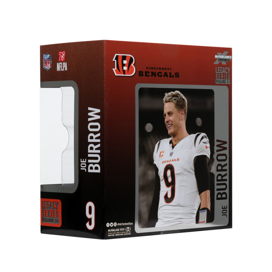 joe burrow walternate jersey cincinnati bengals nfl 7 figure mcfarlanes sportspicks