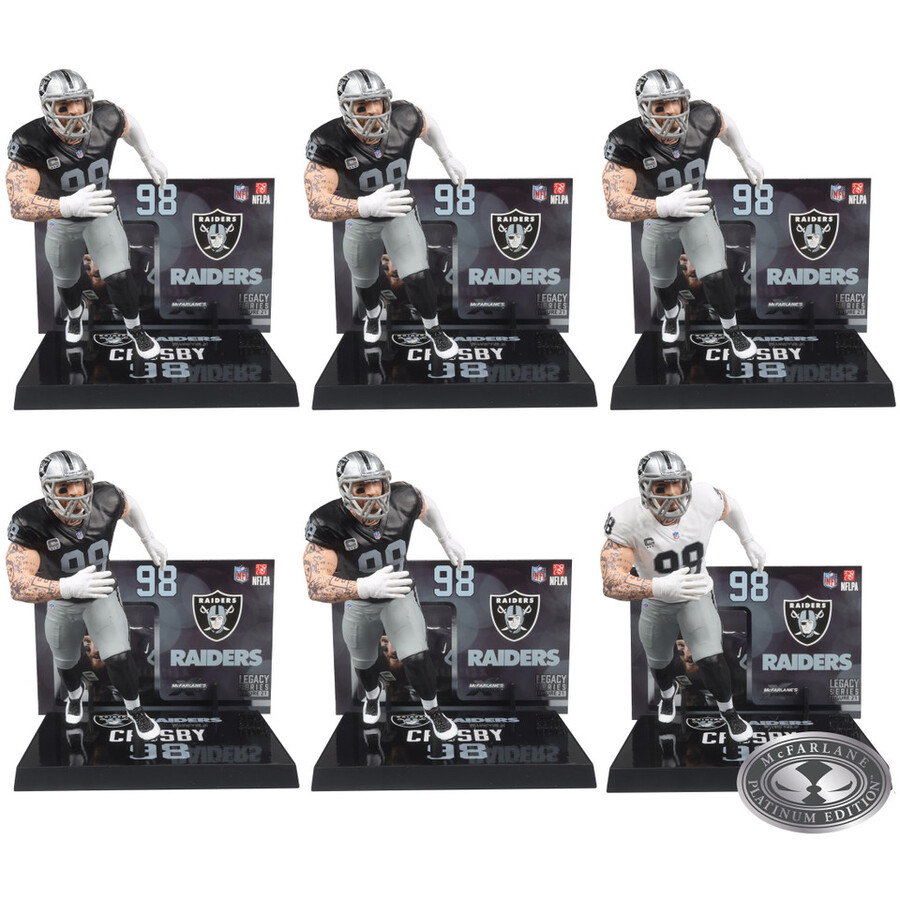 maxx crosby las vegas raiders nfl factory sealed case 6 wchase
