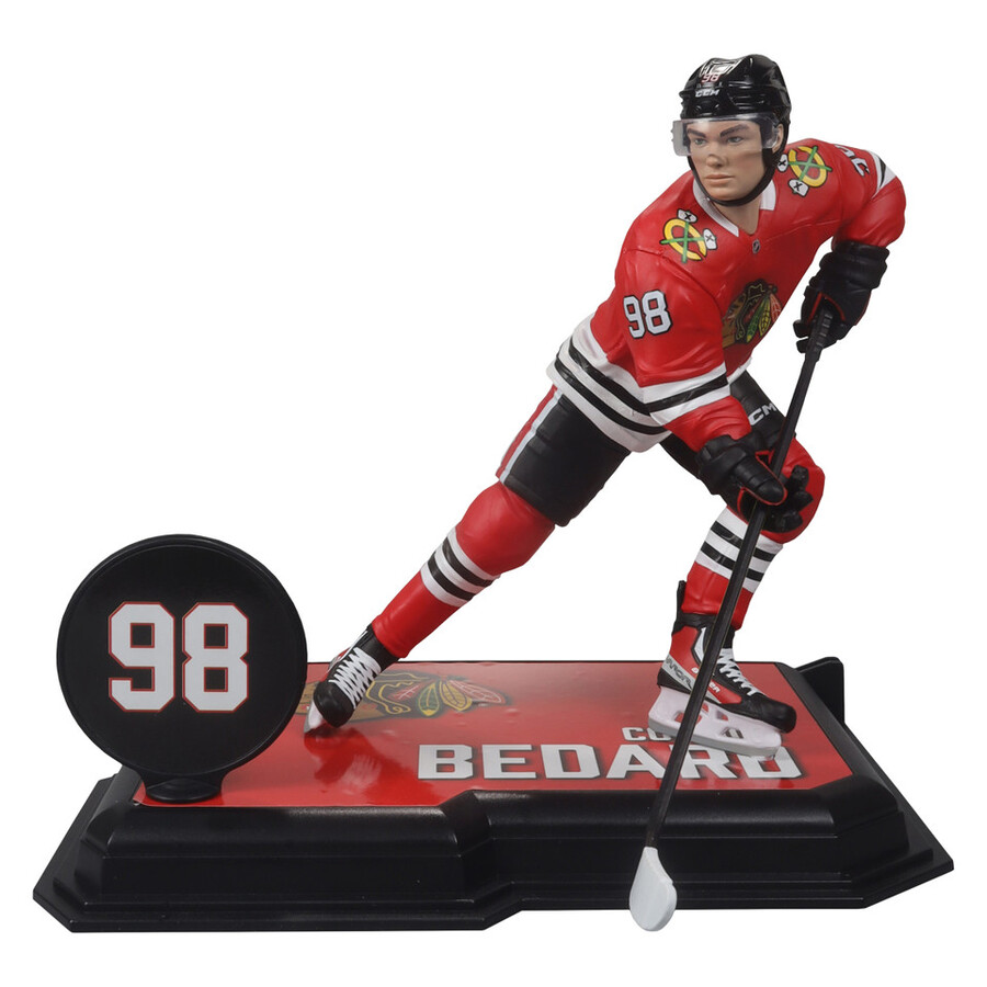 connor bedard in new pose chicago blackhawks nhl 7 figure mcfarlanes sportspicks