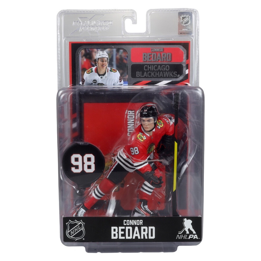 connor bedard in new pose chicago blackhawks nhl 7 figure mcfarlanes sportspicks