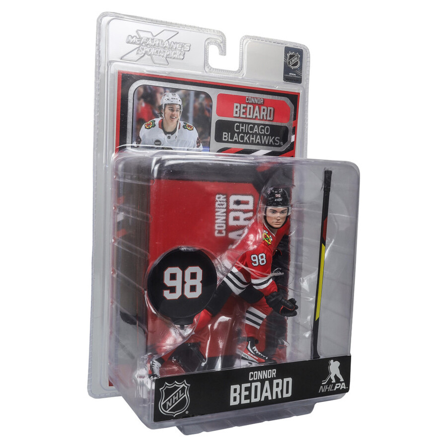 connor bedard in new pose chicago blackhawks nhl 7 figure mcfarlanes sportspicks
