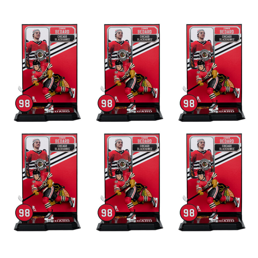 connor bedard chicago blackhawks in winter classic jersey nhl factory sealed case