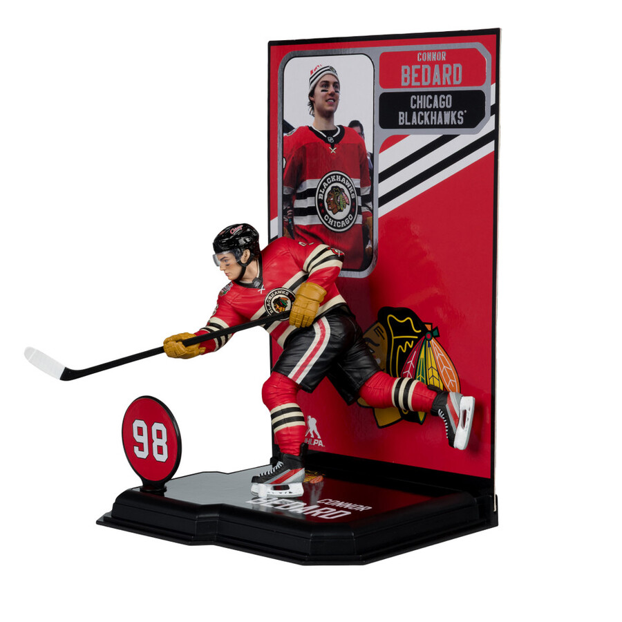 connor bedard chicago blackhawks in winter classic jersey nhl factory sealed case