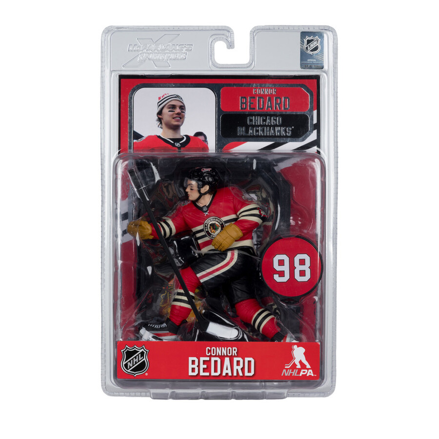 connor bedard chicago blackhawks in winter classic jersey nhl factory sealed case