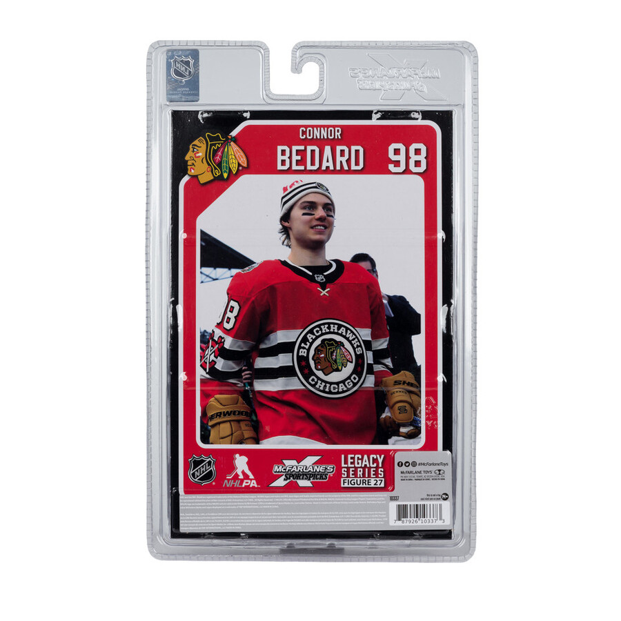 connor bedard chicago blackhawks in winter classic jersey nhl factory sealed case