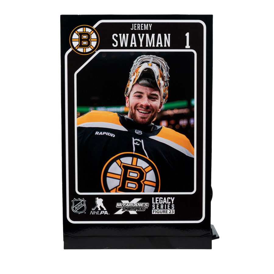 jeremy swayman boston bruins nhl factory sealed case
