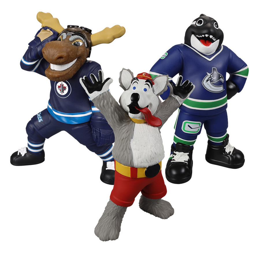 harvey the houndfinmoose nhl mascot bundle 3 8 vinyl figures