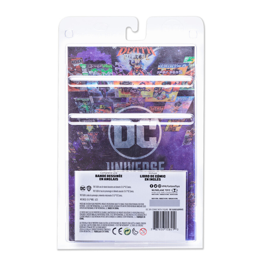 the flash wmetallic comic variant dc page punchers 3 figure