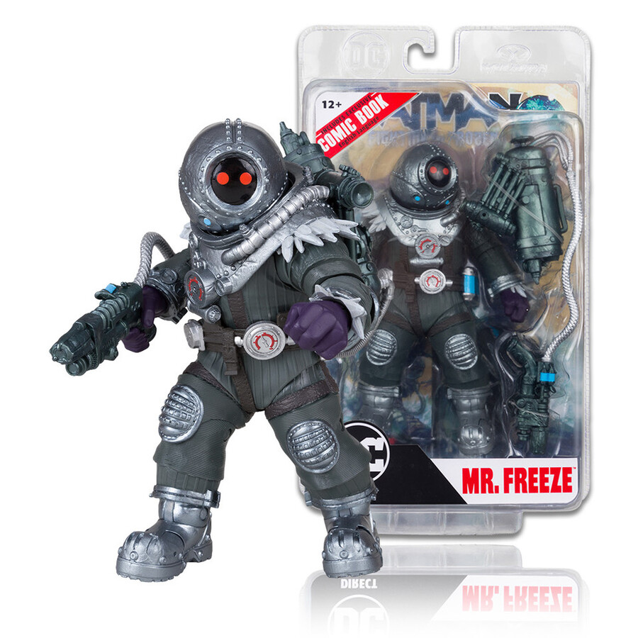 mr. freeze wbatman fighting the frozen comic dc page punchers 7 figure