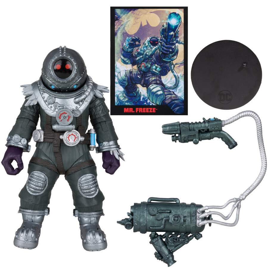 mr. freeze wbatman fighting the frozen comic dc page punchers 7 figure