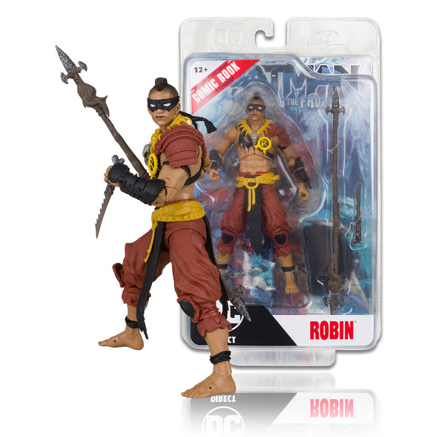 robin wbatman fighting the frozen comic dc page punchers 7 figure