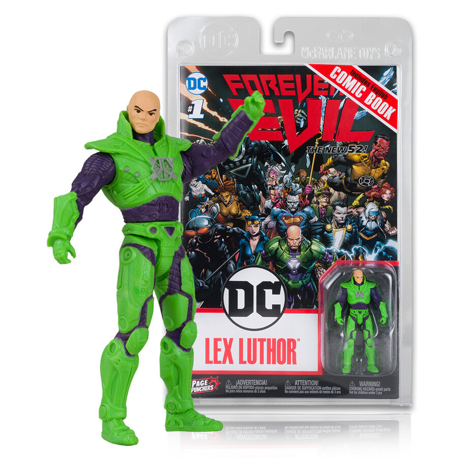 lex luthor wforever evil comic page punchers 3 figure