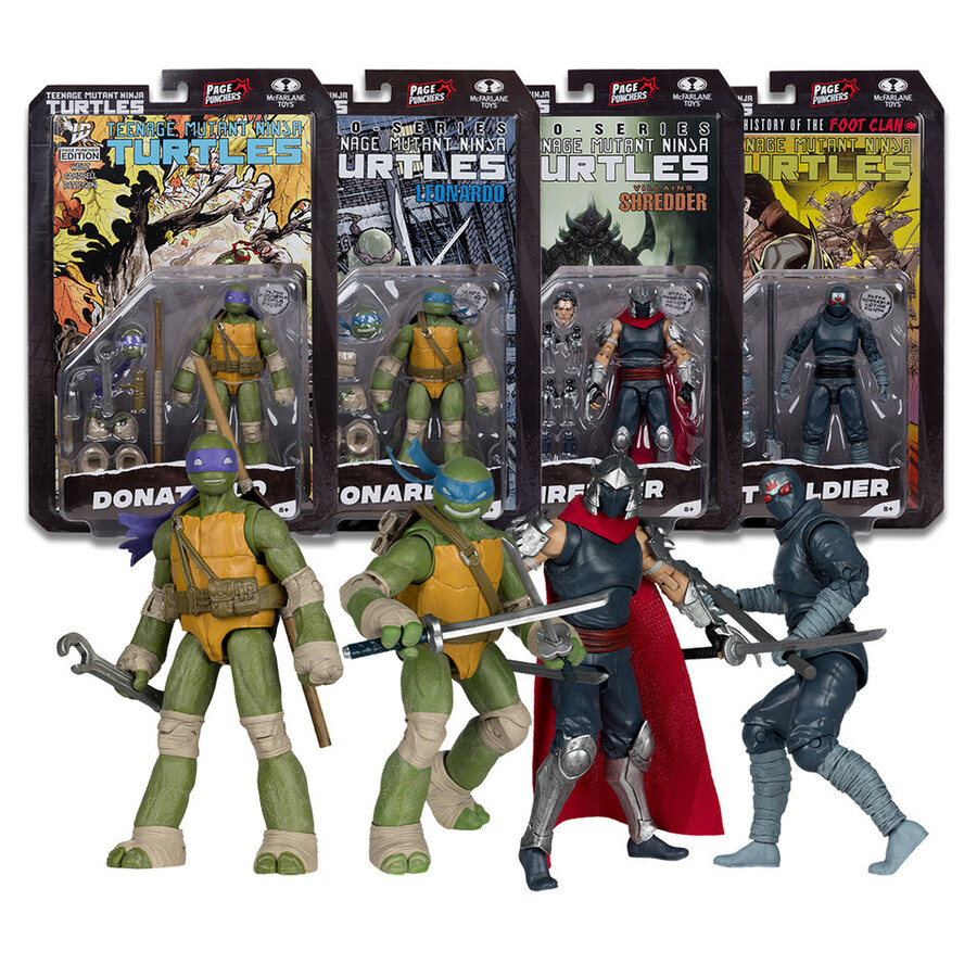 page punchers teenage mutant ninja turtles bundle 4 5 figure wcomic