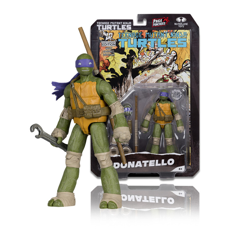 donatello page punchers teenage mutant ninja turtles 5 figure wcomic