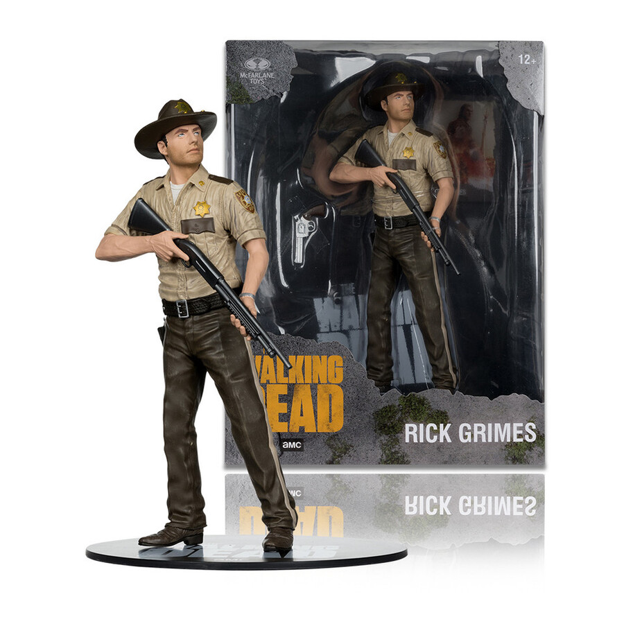 rick grimes the walking dead 10 posed figure