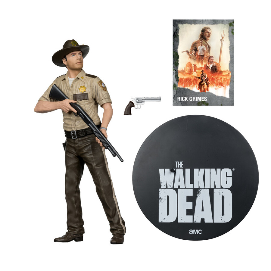rick grimes the walking dead 10 posed figure