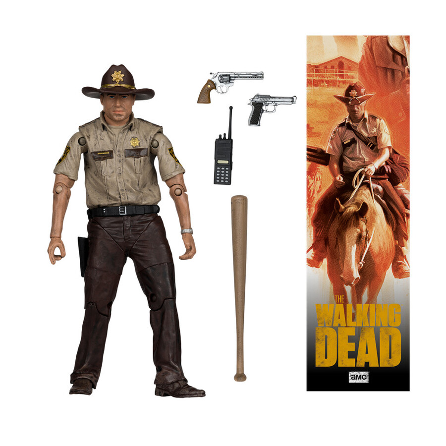 rick grimes the walking dead 5 figure