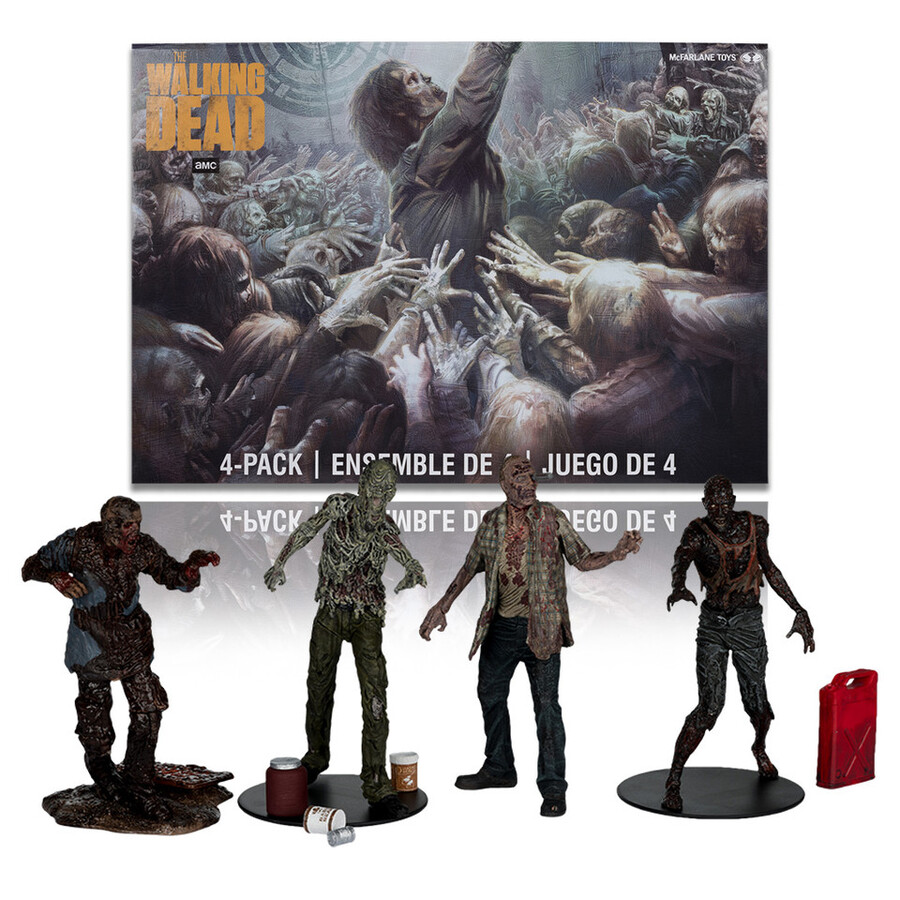 walkers the walking dead 5 4-pack figure