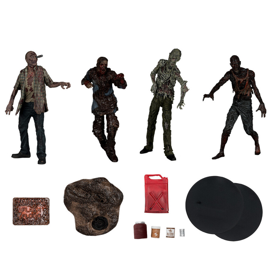 walkers the walking dead 5 4-pack figure