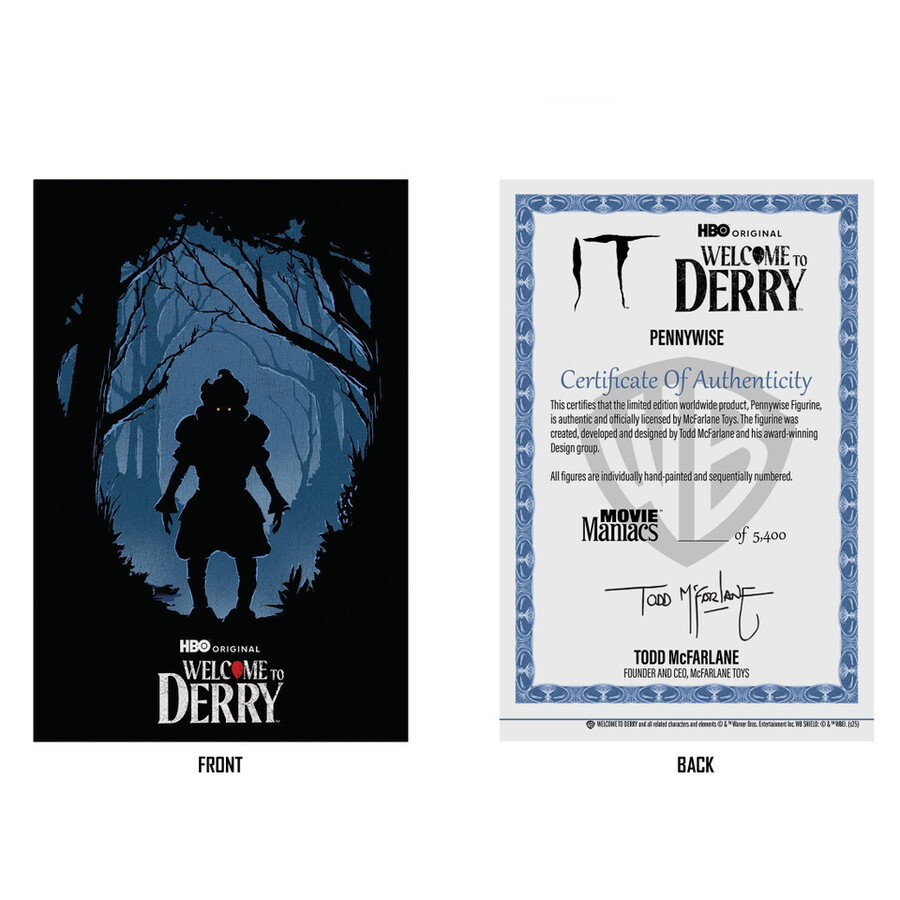 pennywise flashback welcome to derry 6 posed figure gold label