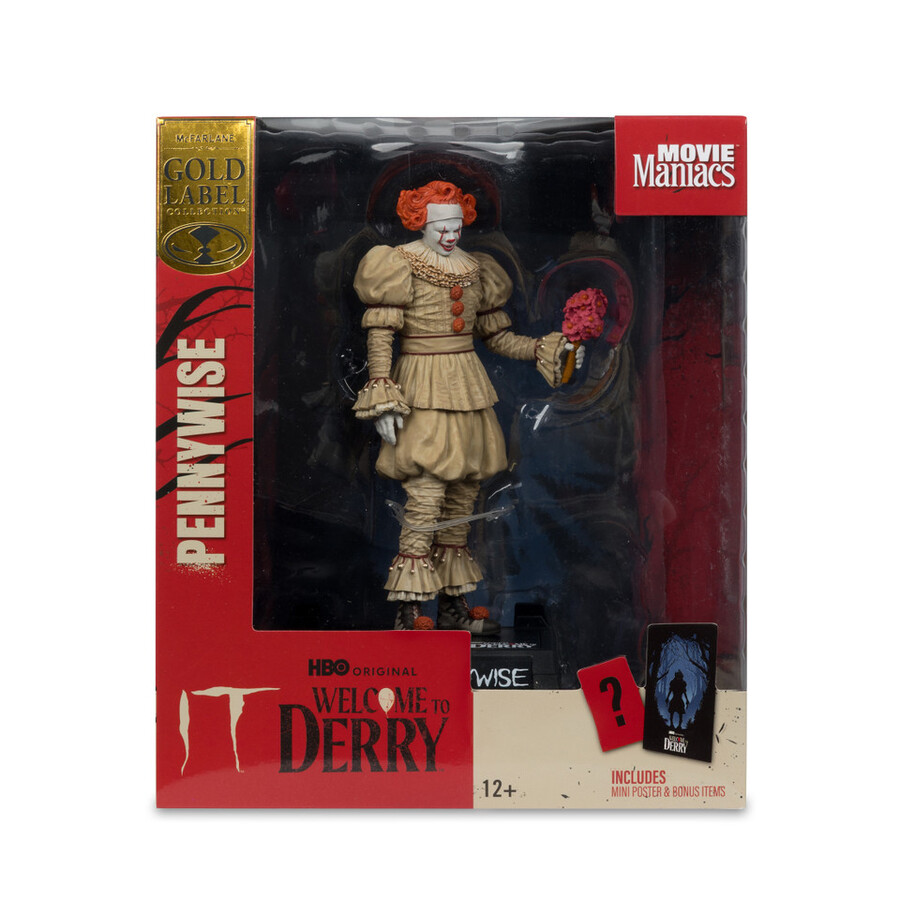 pennywise flashback welcome to derry 6 posed figure gold label