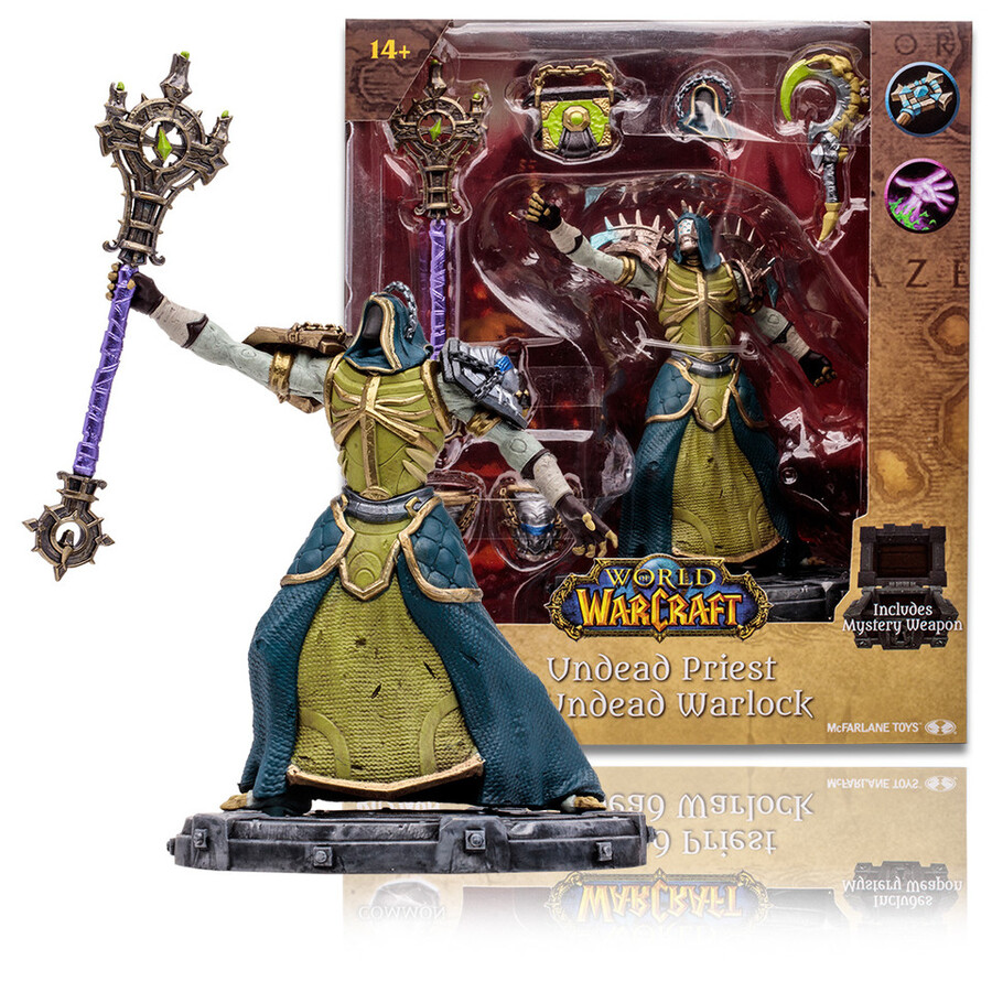 undead priestwarlock world of warcraft 112 scale posed figure