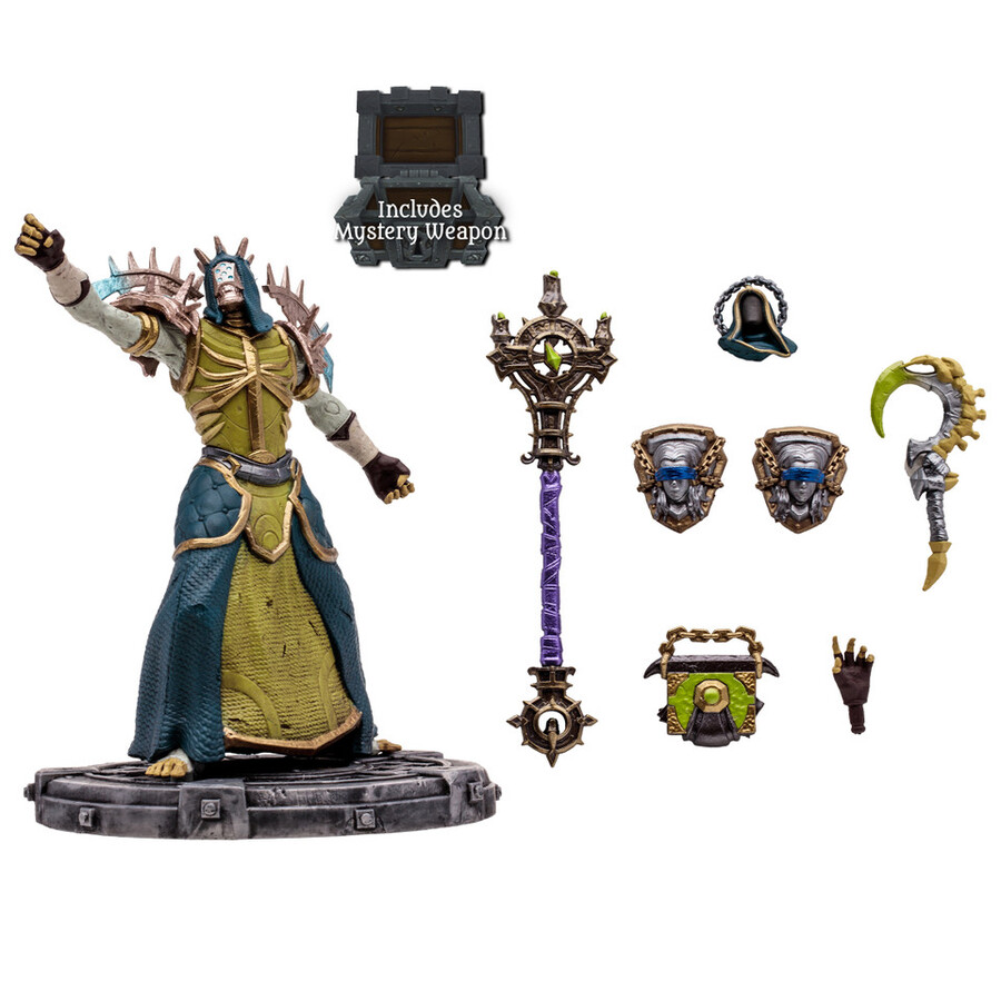 undead priestwarlock world of warcraft 112 scale posed figure